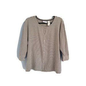 FIRST ISSUE LIZ CLAIBORNE JACKET/ SWEATSHIRT SNAP CLOSURE SIZE 2 ALGODON COTTON